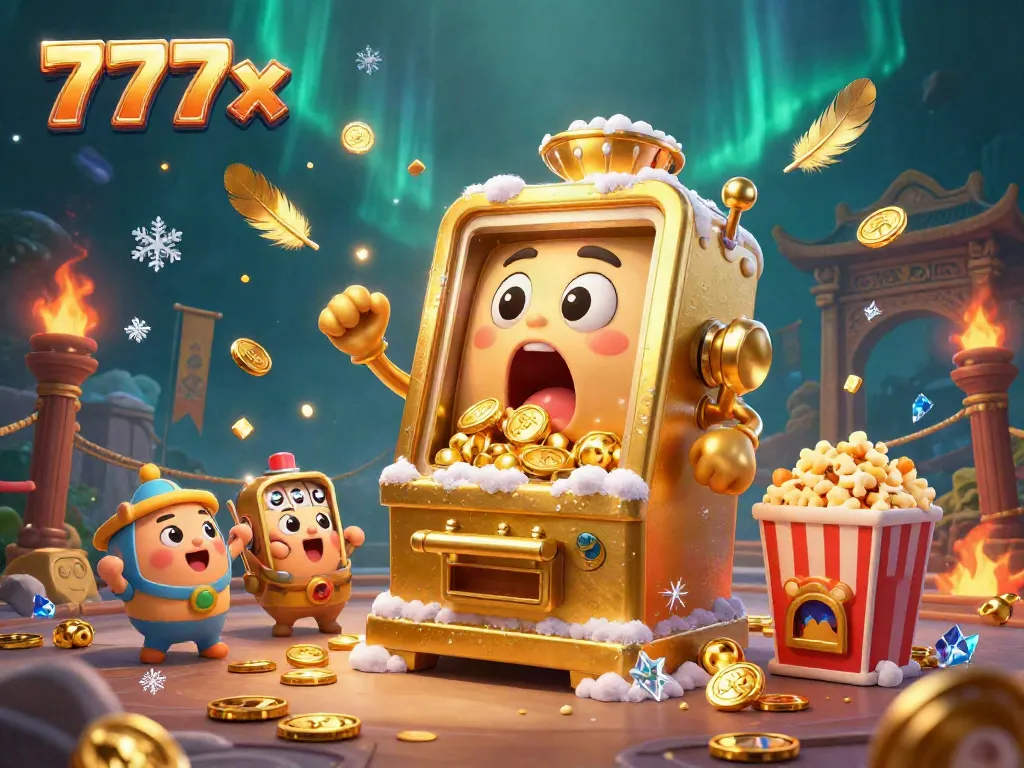 Experience stunning wins at 777x, where cartoon slot machines cheer as jackpots explode with coins.