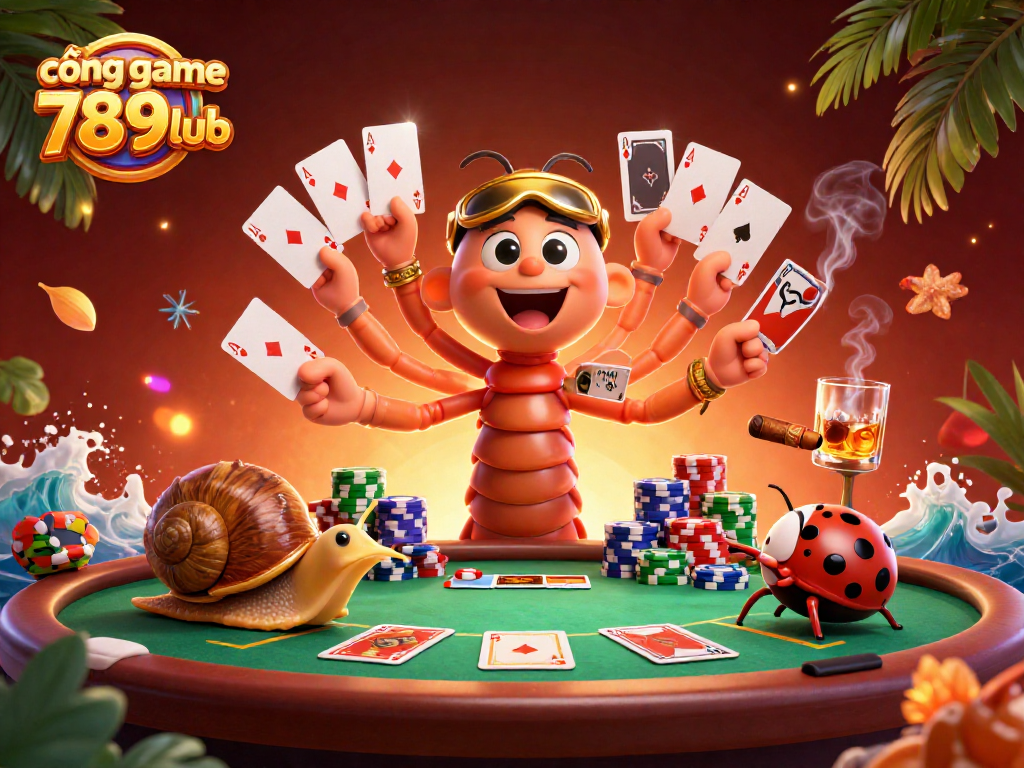 Engage in thrilling gameplay with the cổng game 789club, featuring iconic characters and rich casino elements.