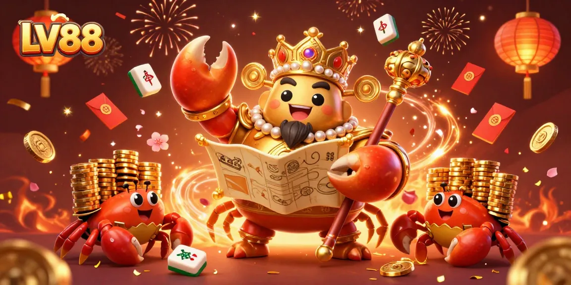Play exciting games at LV88, where the golden crab emperor leads the way to big wins!