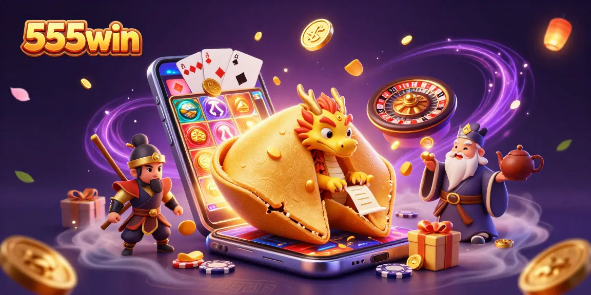 Experience exciting gameplay at 555win in an ultra-detailed 3D casino illustration featuring rich themes.