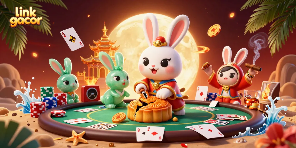 Experience slot gaming action with link gacor featuring colorful poker chips and vibrant characters.