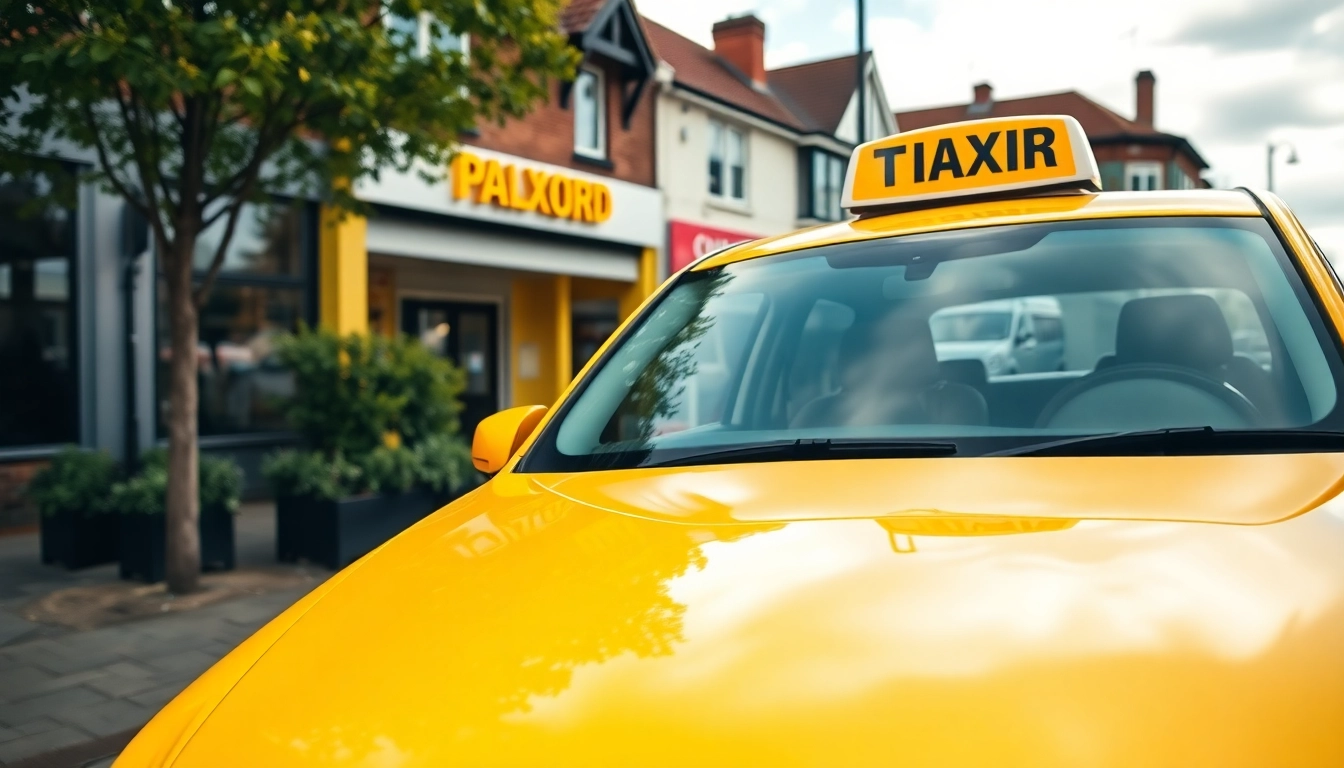 Pyrford taxi service offering reliable transportation with local landmark in sight.