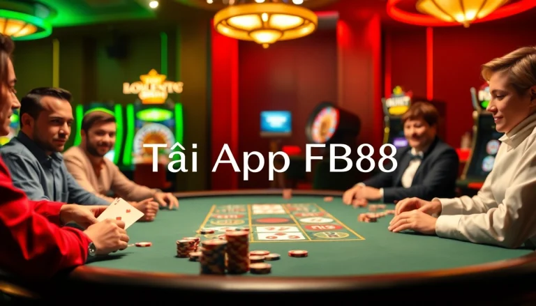 Tải App FB88 enhances your online gambling experience with thrilling poker games and spinning roulette wheels.