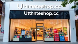 Shop displays at Ultimateshop cc inviting customers with vibrant products and a welcoming atmosphere.