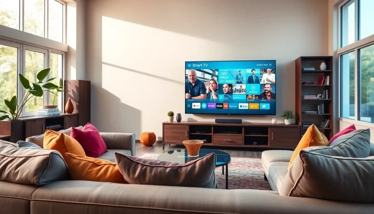 Stream IPTV entertainment at home with stylish living room features and modern technology.