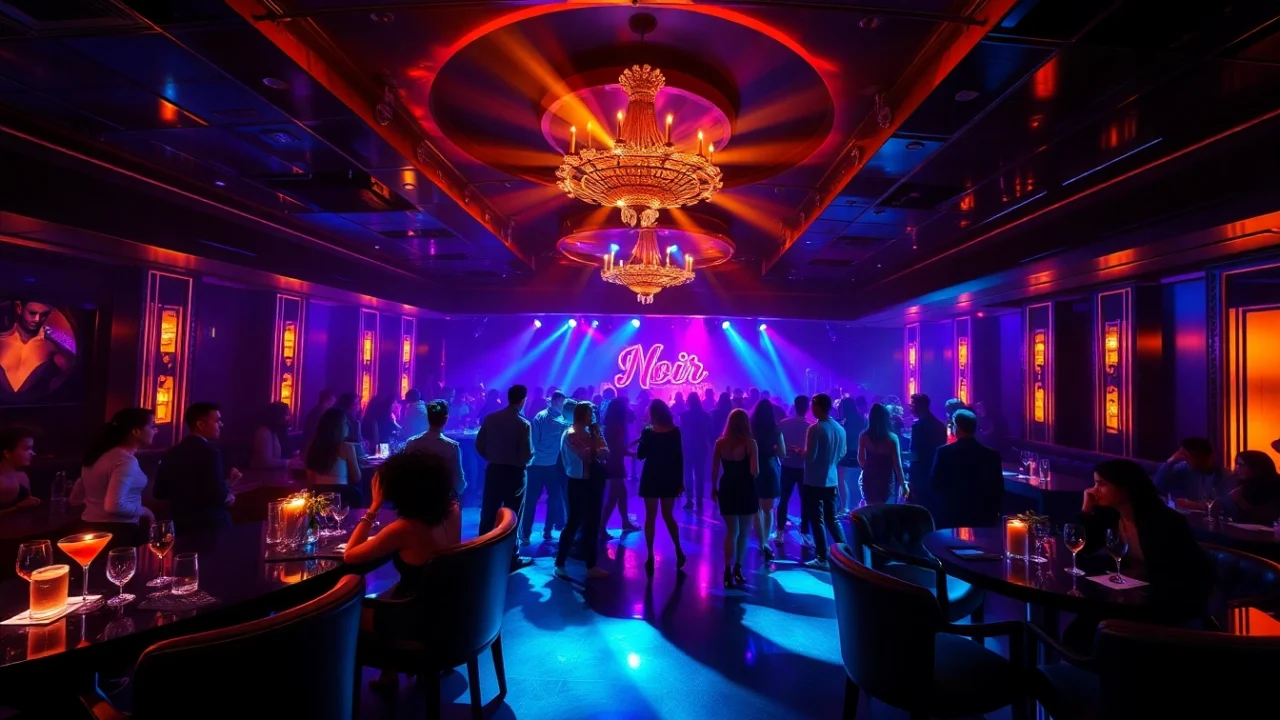 Vibrant nightlife at Club SXM with stunning performers and cocktails.