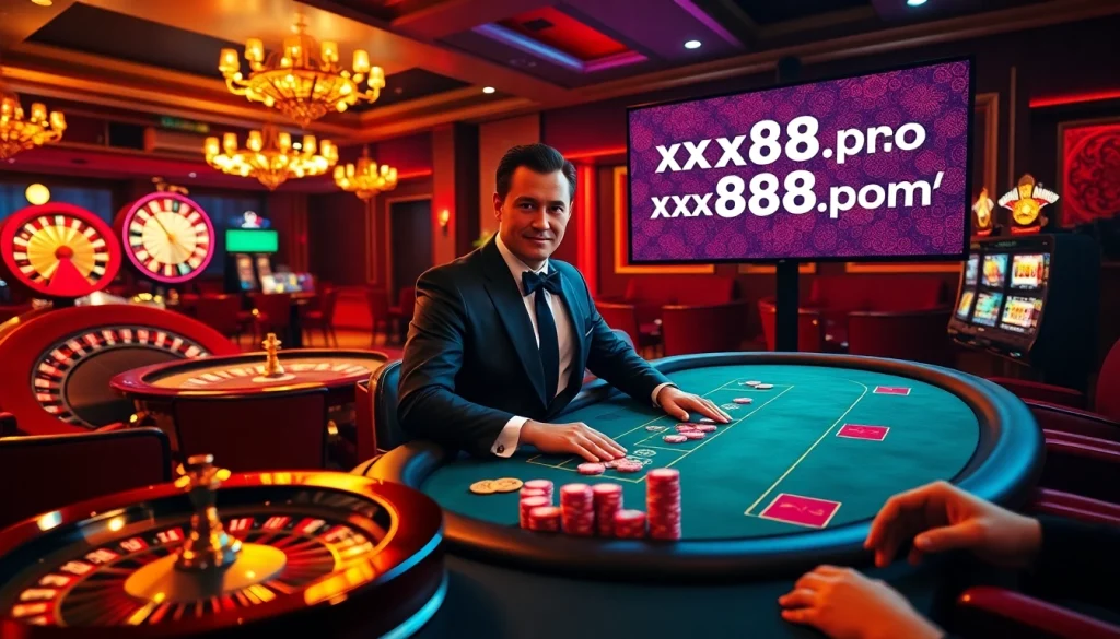 Experience thrilling poker at https://xx88.promo/ with luxury and excitement in a vibrant casino setting.