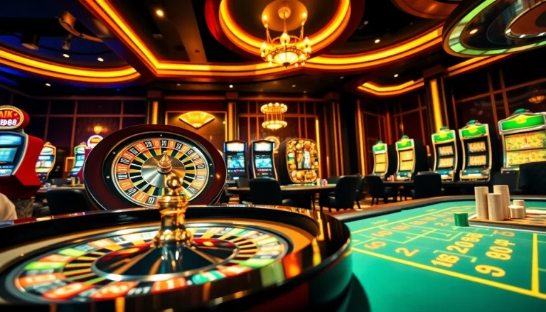 Players enjoy exciting games at MM88's luxurious casino gaming tables.