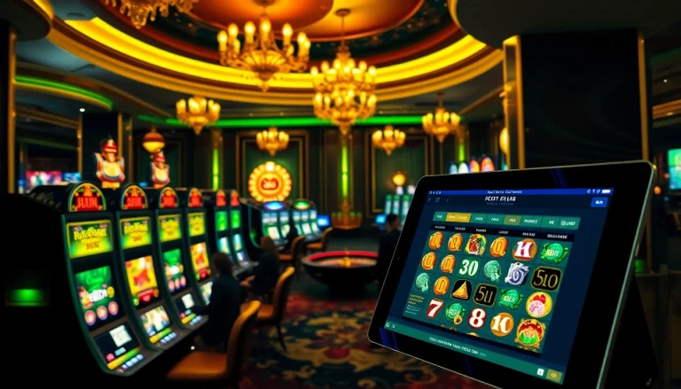 Experience thrilling gameplay at Slot Online Terpercaya with vibrant slot machines and engaging players.