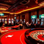 Experience the thrill of app 98win in an upscale casino atmosphere with vibrant games and players.