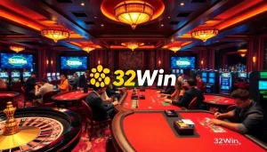 Experience the thrill of gaming at trang chủ 32Win chính thức with exciting casino tables and slots.