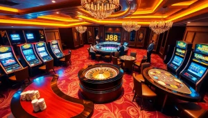 Experience the thrill of J88 casino gaming with vibrant tables, dynamic slots, and lively players.