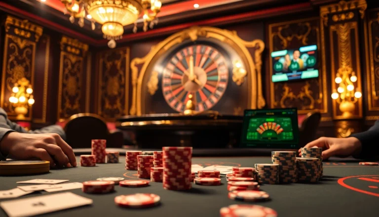 Players strategizing at a professional poker table, link DF999 enhancing their gambling experience.