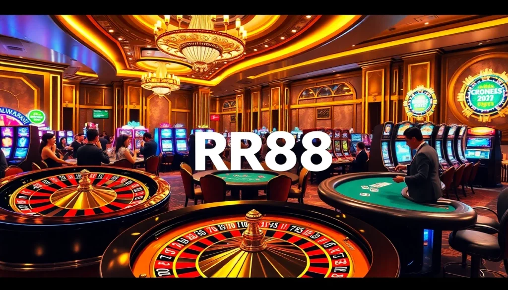 Excited players enjoying the RR88 casino experience at a roulette table.