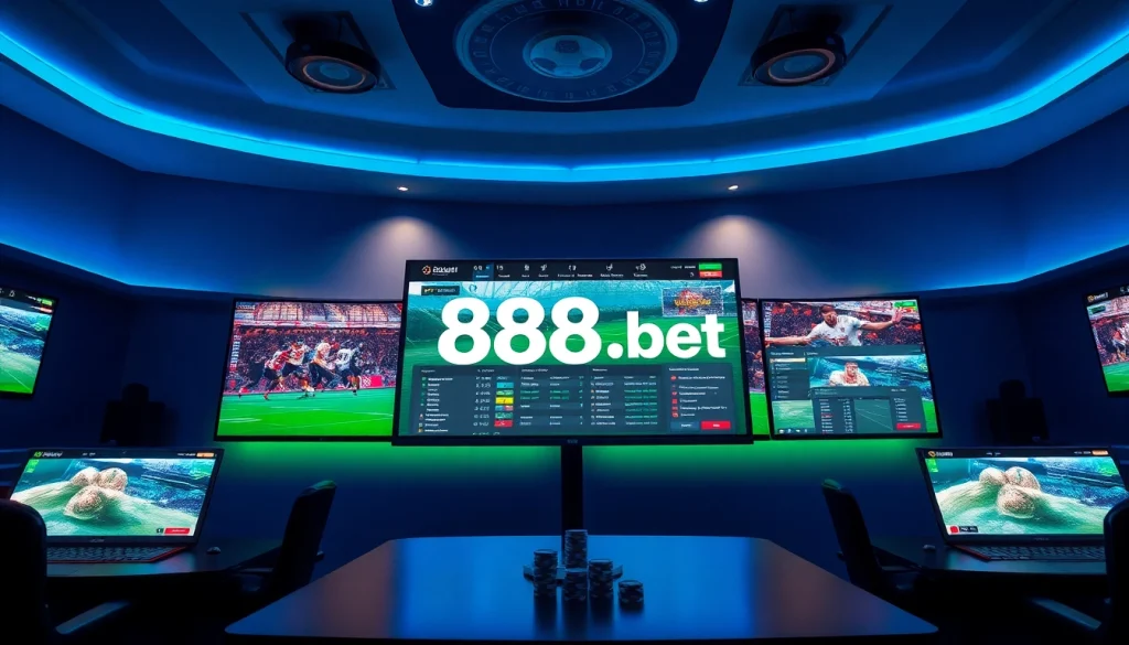 Experience the excitement of 888b.bet with a modern betting interface and vibrant gaming atmosphere.