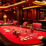 68WIN casino scene featuring poker games and vibrant betting action, highlighting excitement and professionalism.