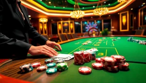 Engaged player enjoying an exciting poker game at NK88 casino table.